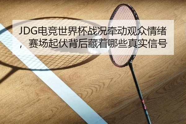 JDG电竞世界杯战况牵动观众情绪，赛场起伏背后藏着哪些真实信号